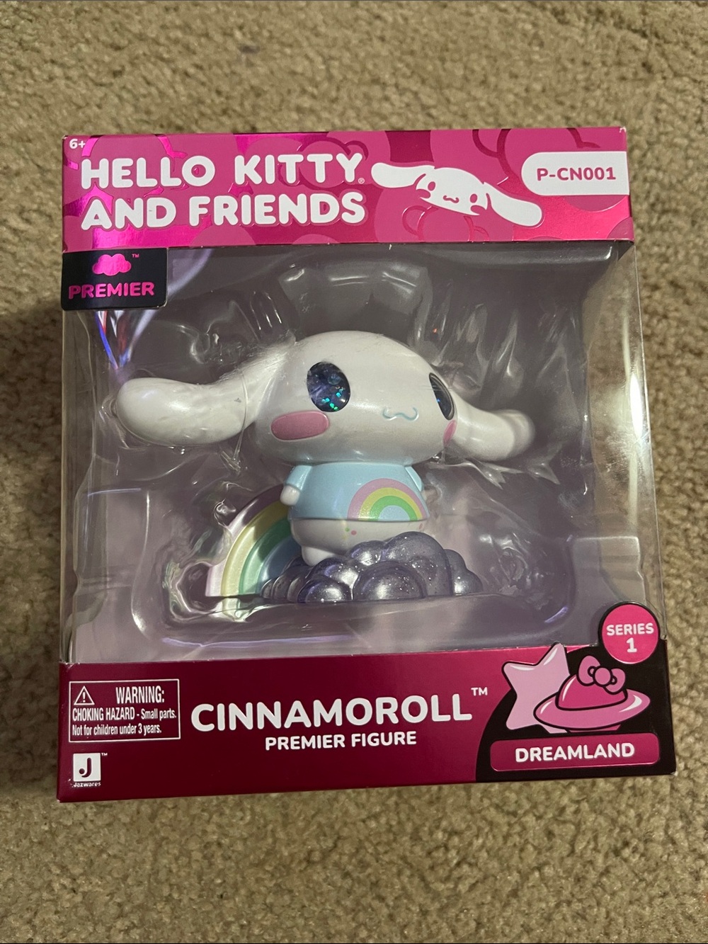 Hello Kitty and Friends Cinnamoroll Premier Figure - White with Pastel Rainbow